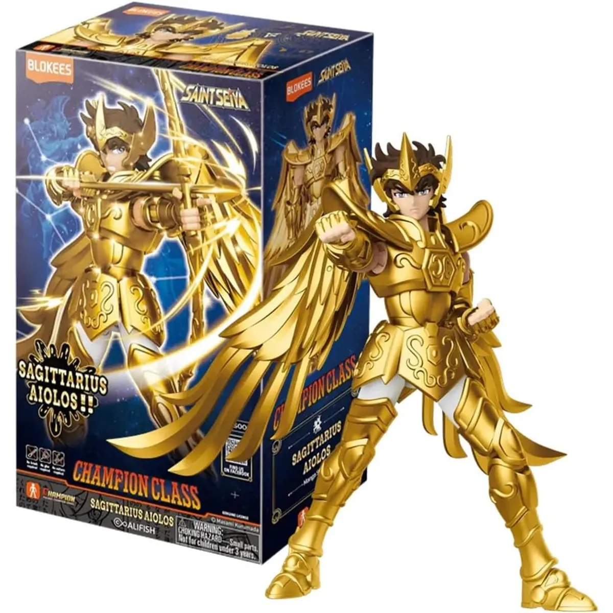 MEGA BLOKS - Sagittarius Aiolos Figura Saint Seiya Blokees Champion Class