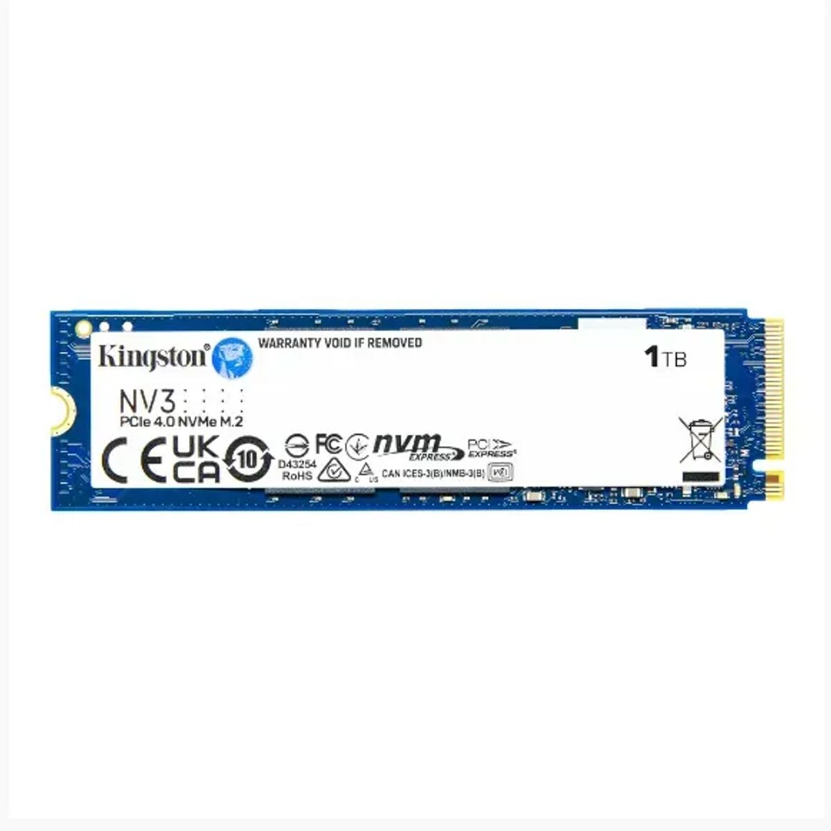 KINGSTON - DISCO SSD KINGSTON NV3 1TB NVMe M.2 GEN4 PCI EXP 6000MBs