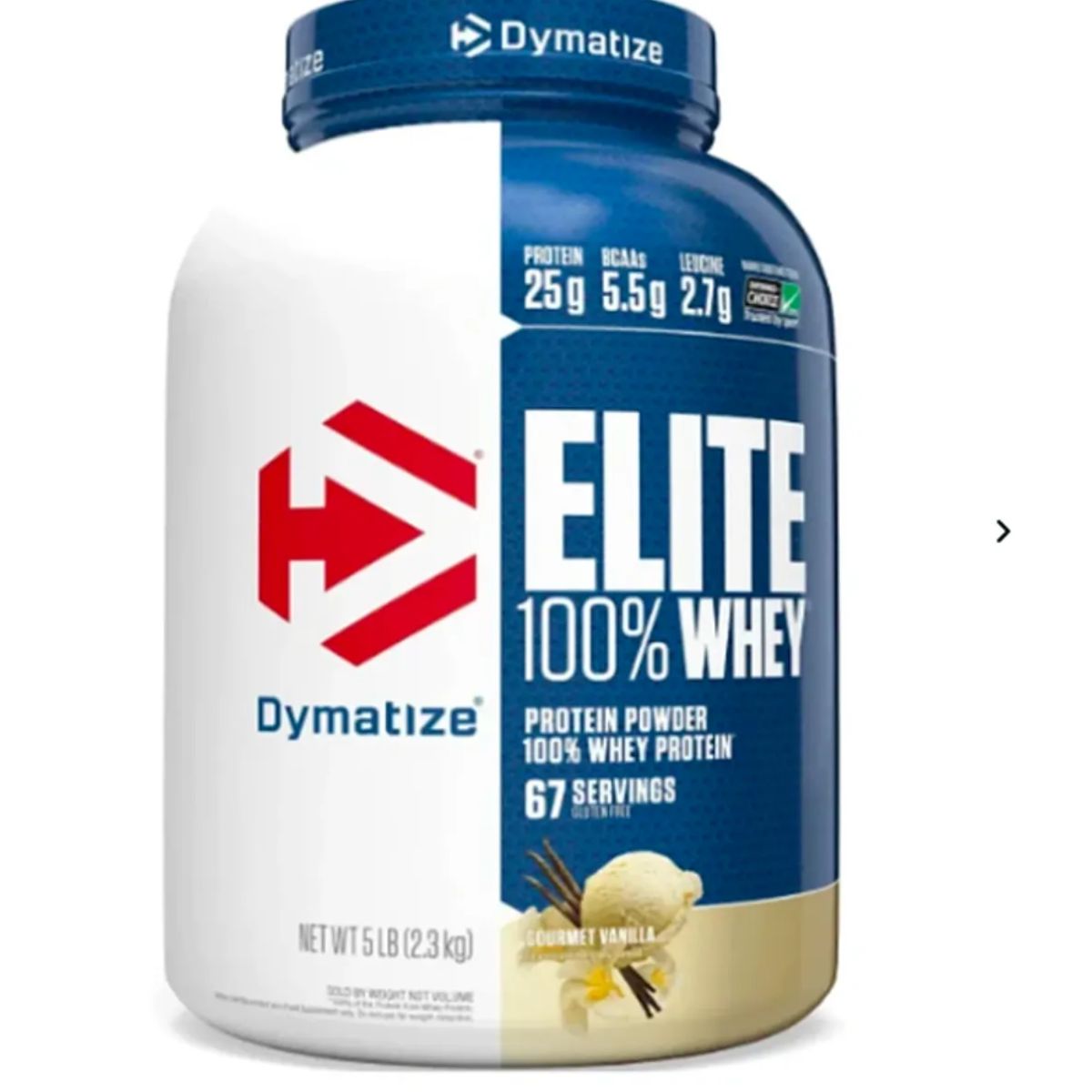DYMATIZE - Dymatize Elite 100% Whey Protein 5LB - Vanilla ENVIO RAPIDO