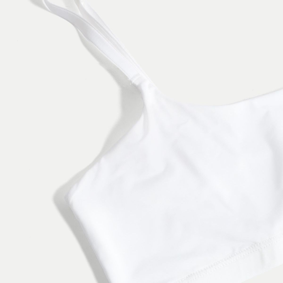 ATMOS - Top Básico Microfibra Ajuste Suave  Para Mujer Blanco Atmos