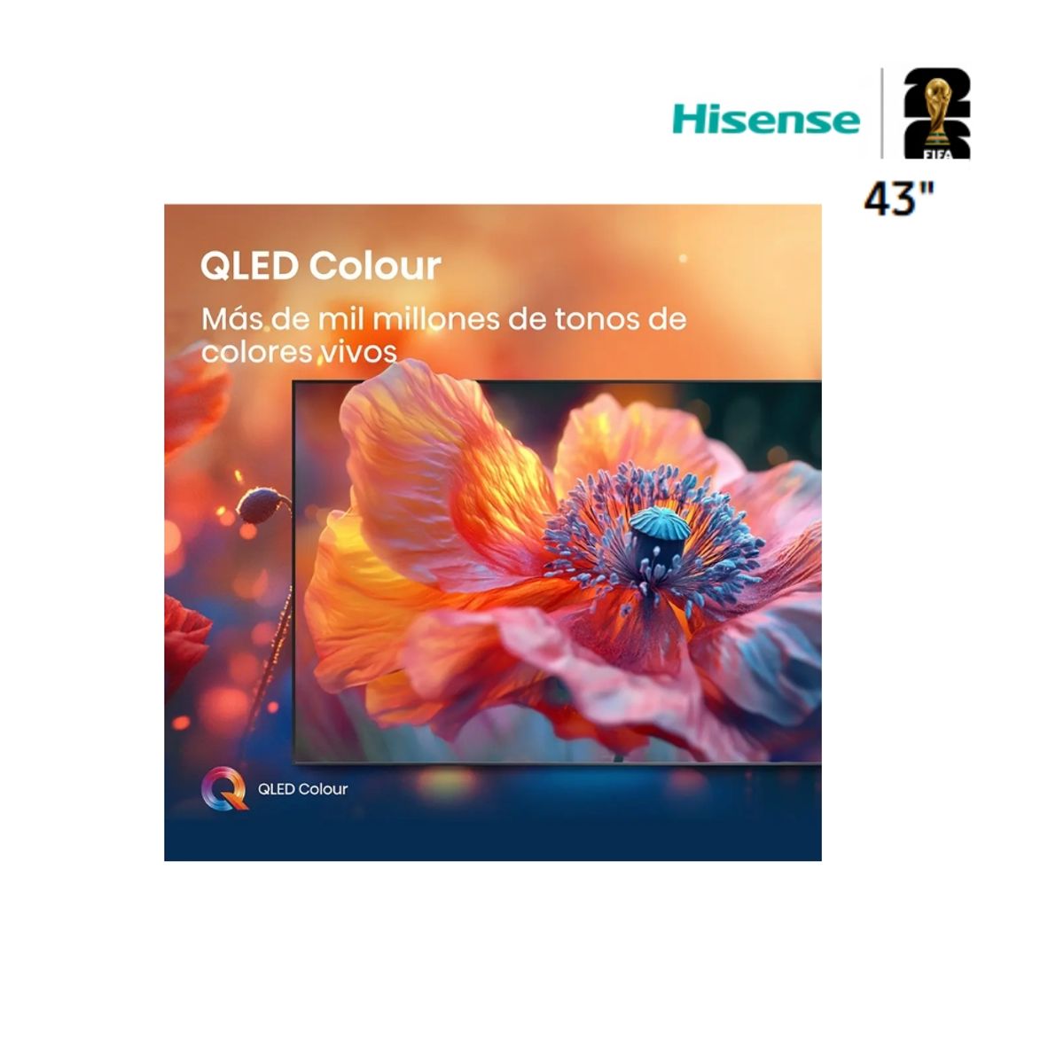 HISENSE - TELEVISOR HISENSE 43 PULGADAS QLED FHD SMART TV 43Q4SV