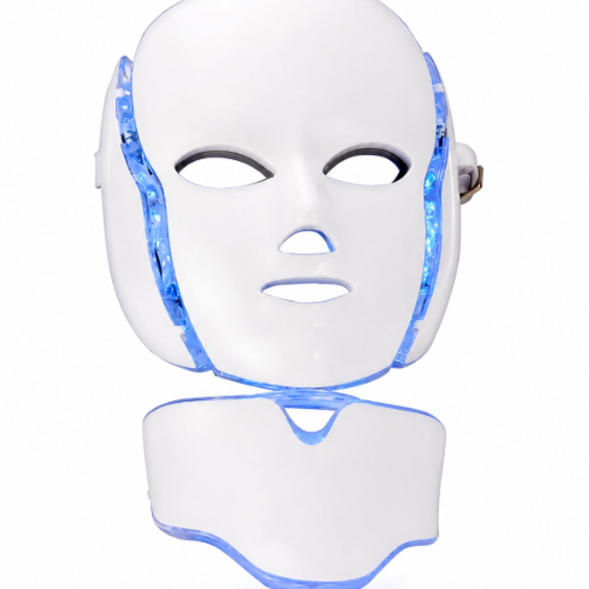 GENERICO - Máscara Facial LED Con Cuello Rejuvenecimiento Antiarrugas