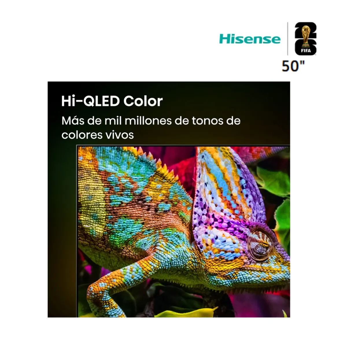 HISENSE - TELEVISOR HISENSE 50 PULGADAS QLED FHD SMART TV 50Q4SV