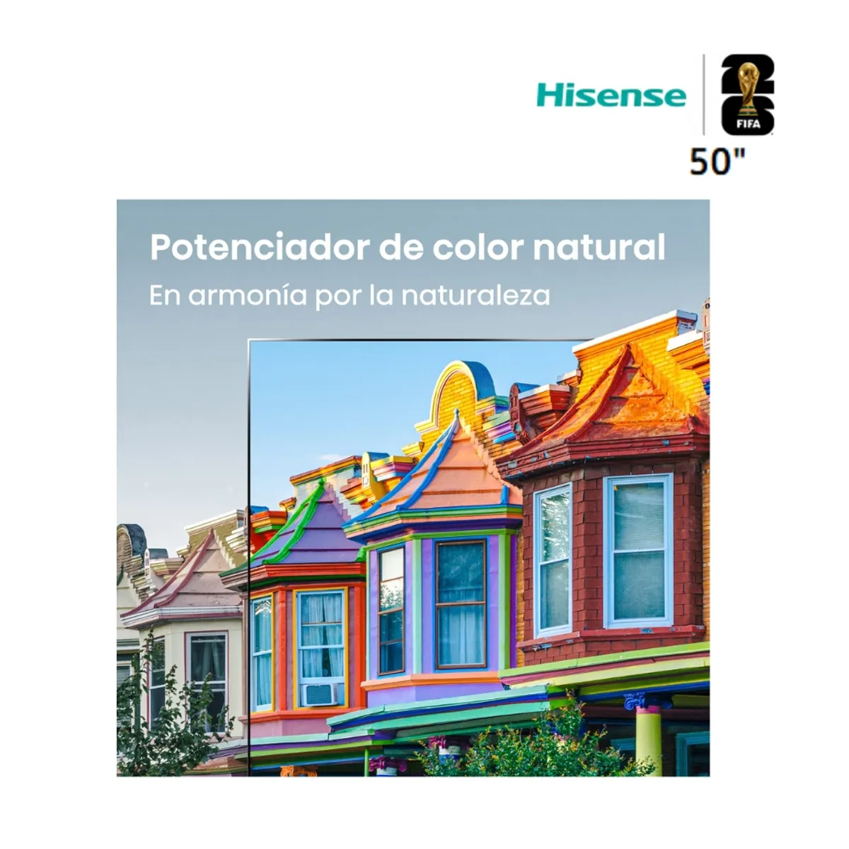 HISENSE - TELEVISOR HISENSE 50 PULGADAS QLED FHD SMART TV 50Q4SV