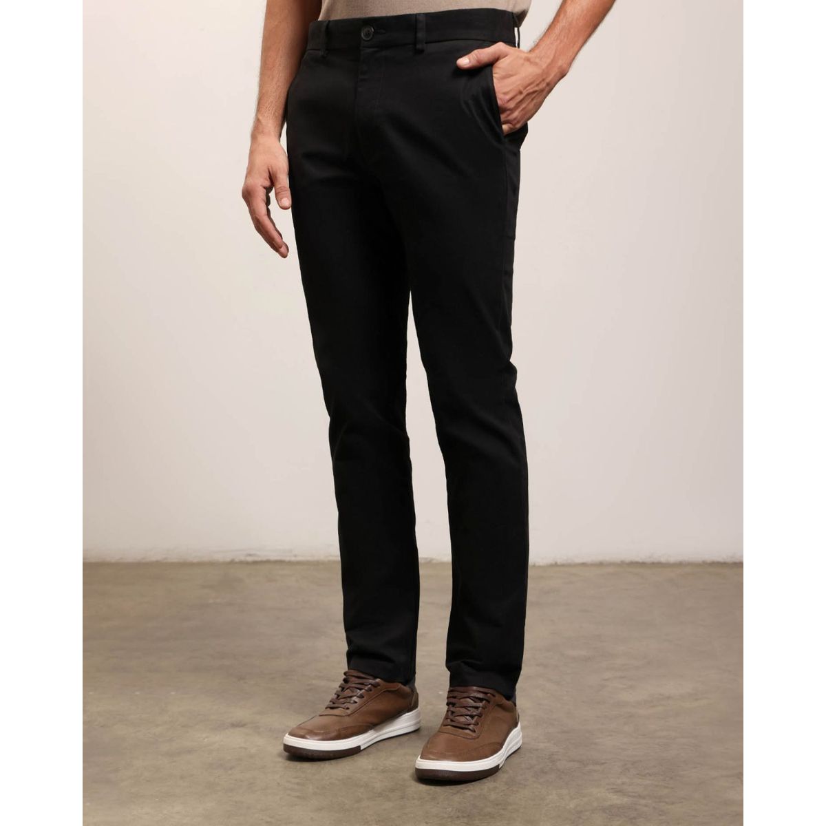 PATPRIMO - Pantalón Chino Unicolor Para Hombre  Para Hombre Negro Patprimo