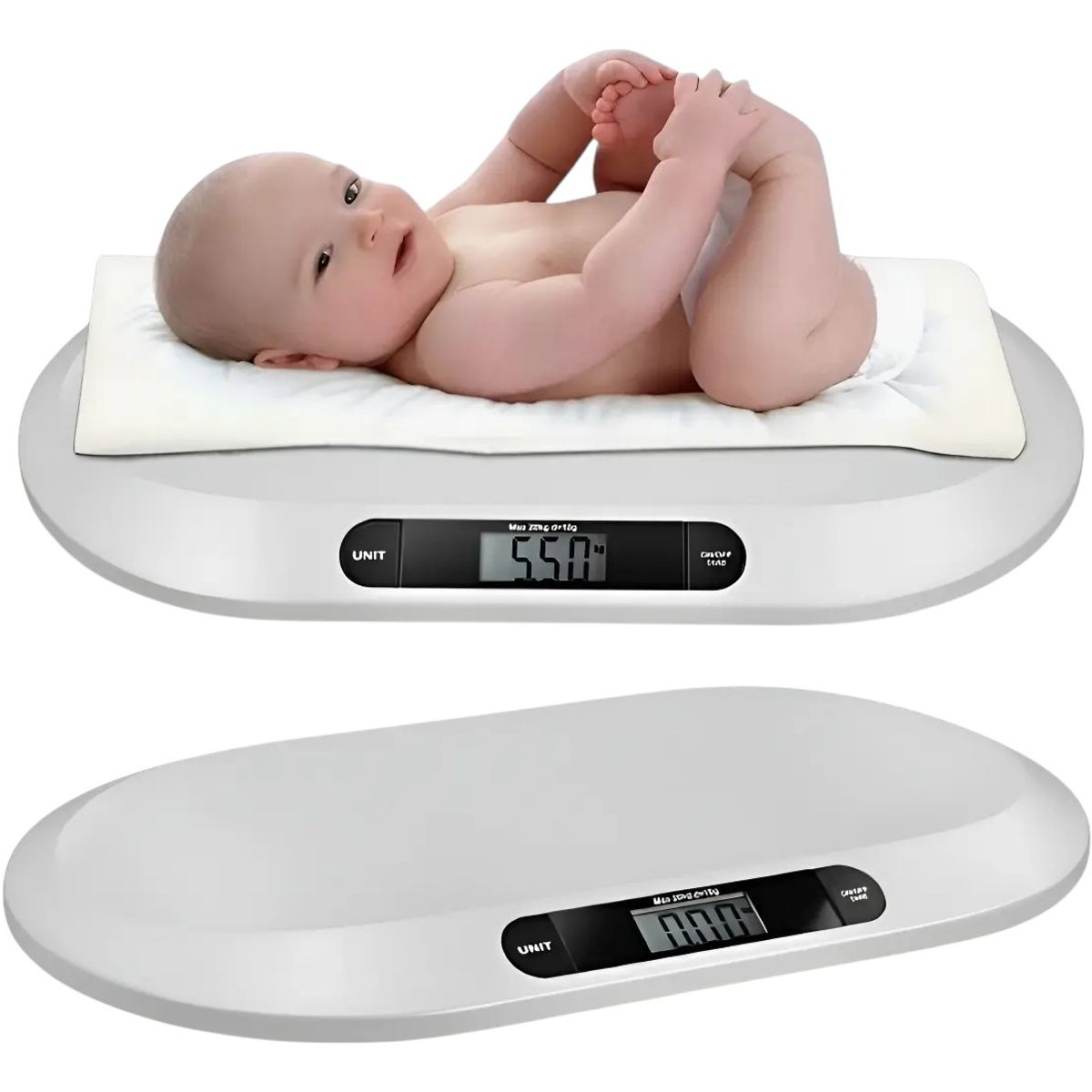 GENERICO - Bascula Para Bebes Pediátrica 20 Kilos Pesa Digital Balanza