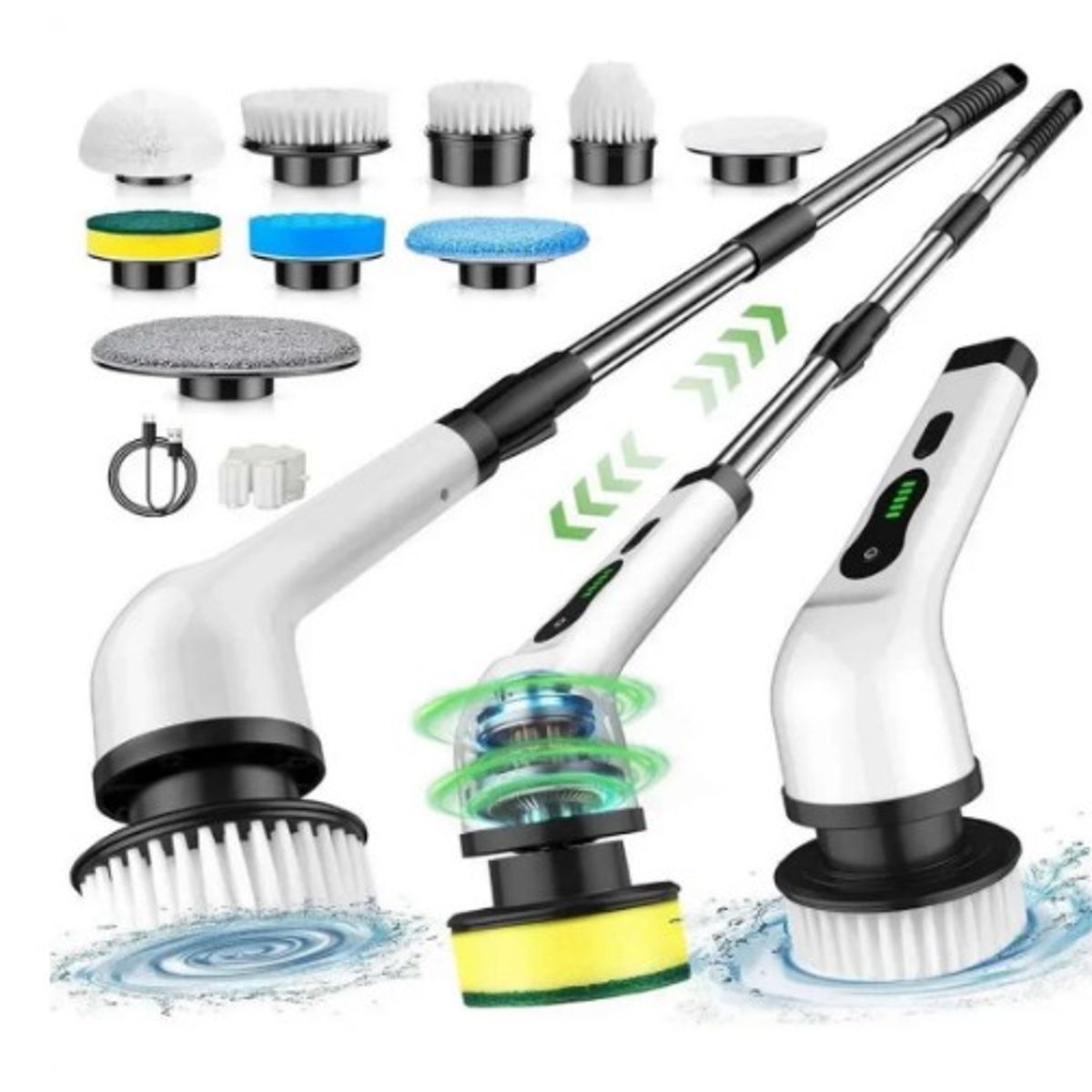 AMERICAN GENERICS - Cepillo Eléctrico Giratorio 7 En 1 Recargable