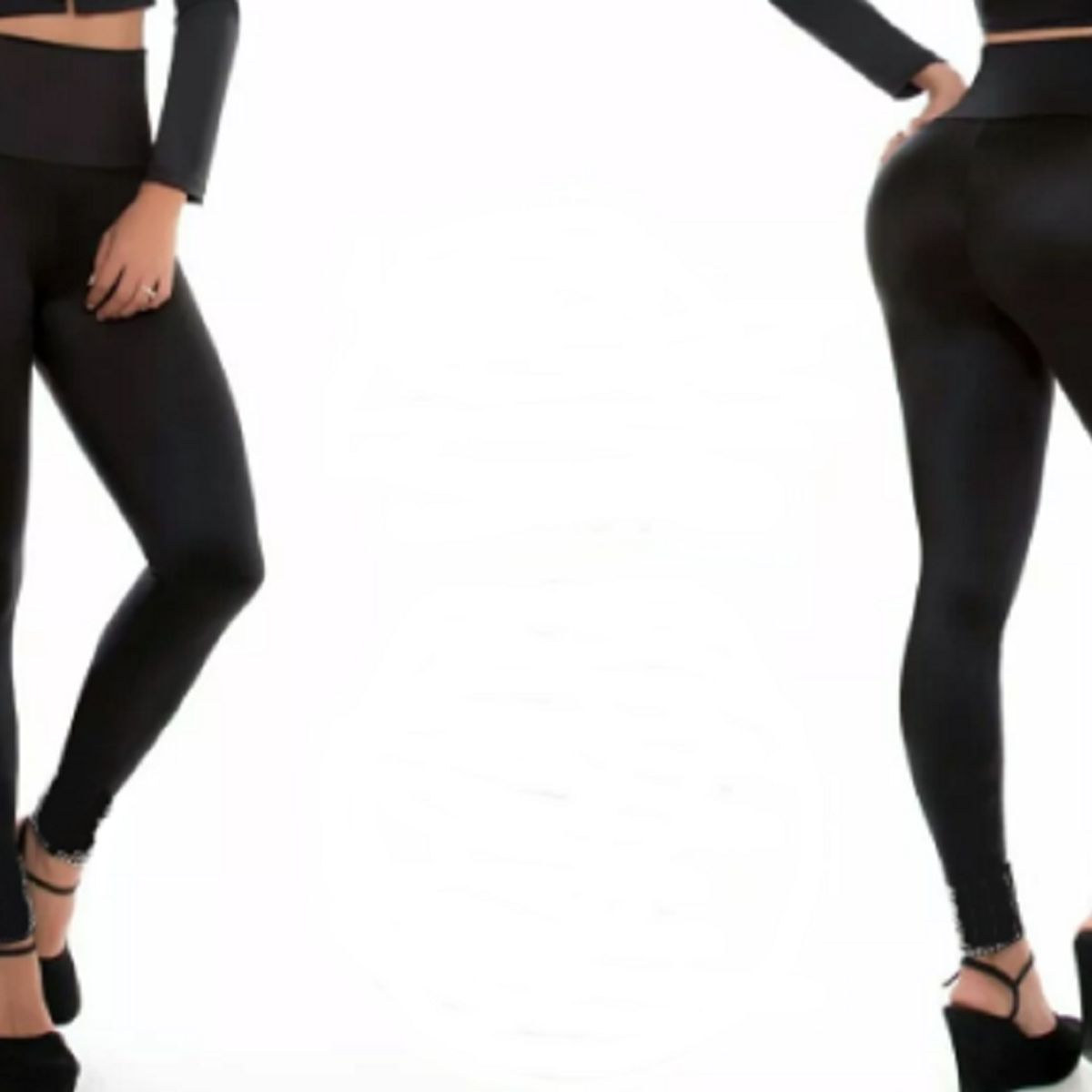 VIA7 - conjunto de leggins y blusa manga larga escote busto