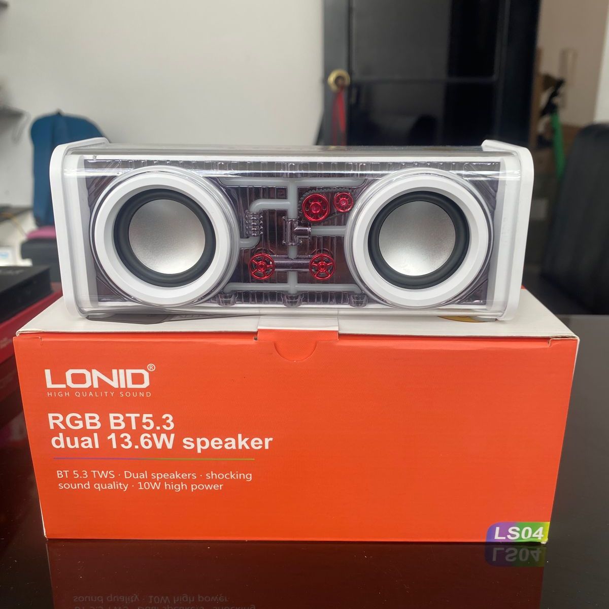 LDNIO - Parlante Bluetooth Portátil Luces Led Rgb Recargable Viajes