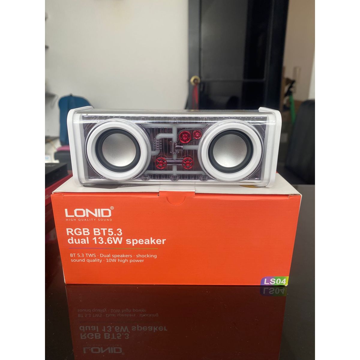 LDNIO - Parlante Bluetooth Portátil Luces Led Rgb Recargable Viajes