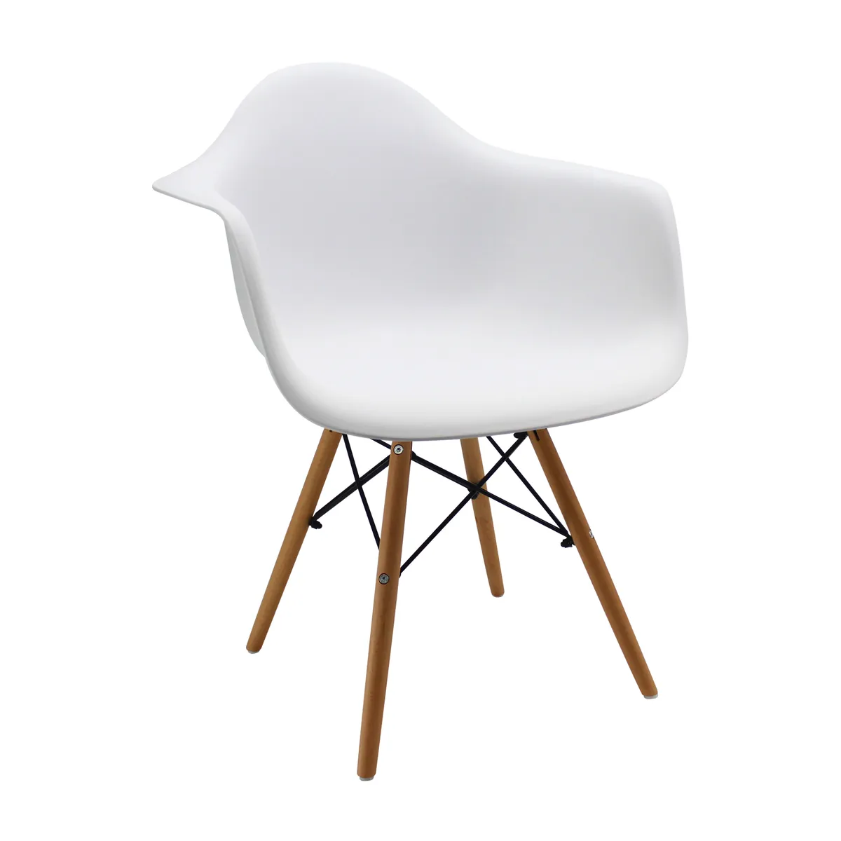 DISTRIONLINE - Silla Eames Clásica Con Brazos Color Blanco