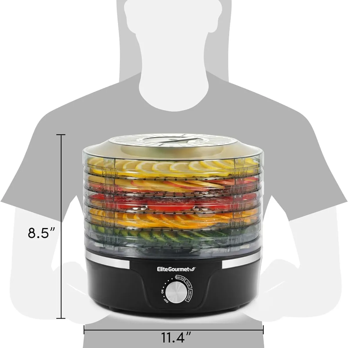 USA - Deshidratador De Alimentos Elite Gourmet Voltaje 110v