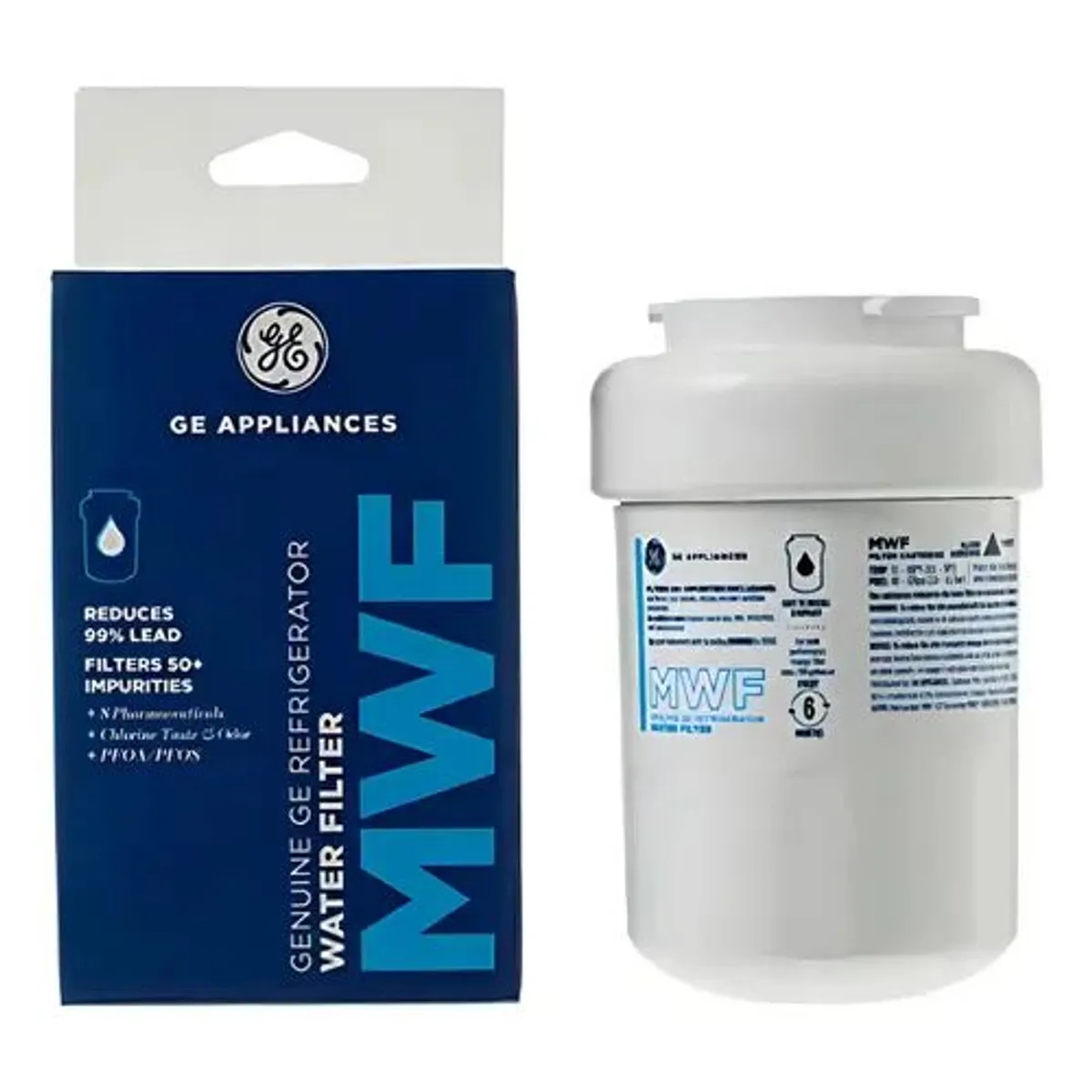 GENERAL ELECTRIC - Filtro De Agua Interno Para Nevera GE MWF Elimina Impurezas Y Contaminantes