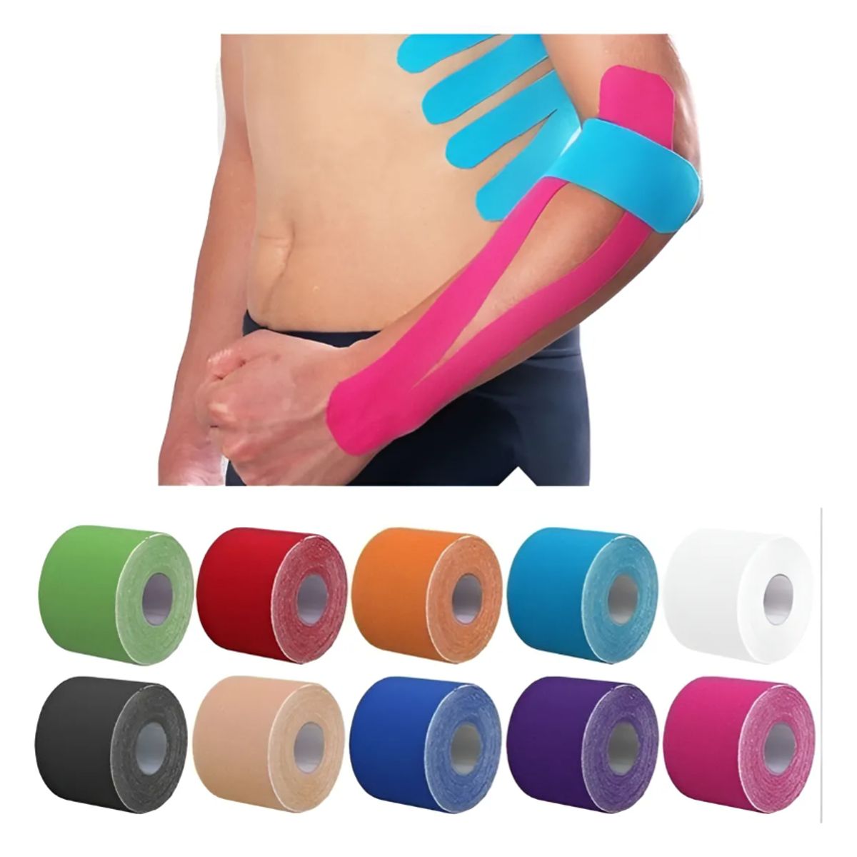 GENERICO - Cinta Kinesiologica Vendaje Neuromuscular Kinesio Tape