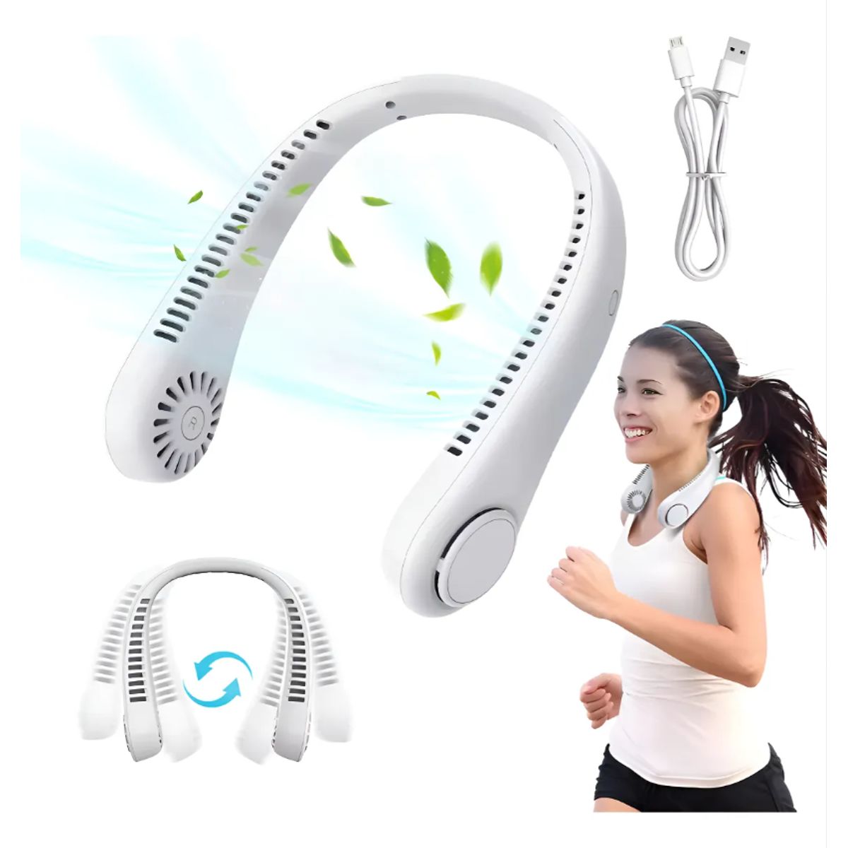 GENERICO - Ventilador De Cuello Portátil Recargable