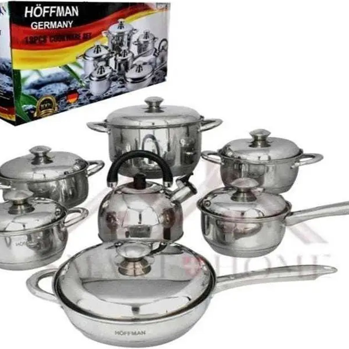 HOFFMANN - Ollas En Acero Quirurgico Inoxidable 13 Pz Hoffman