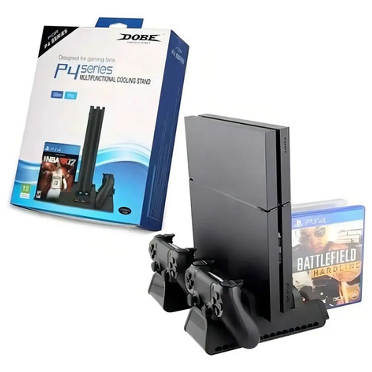 CHINA - Base Refrigerante Dobe Para Ps4 Slim Pro Ps4 Vertical