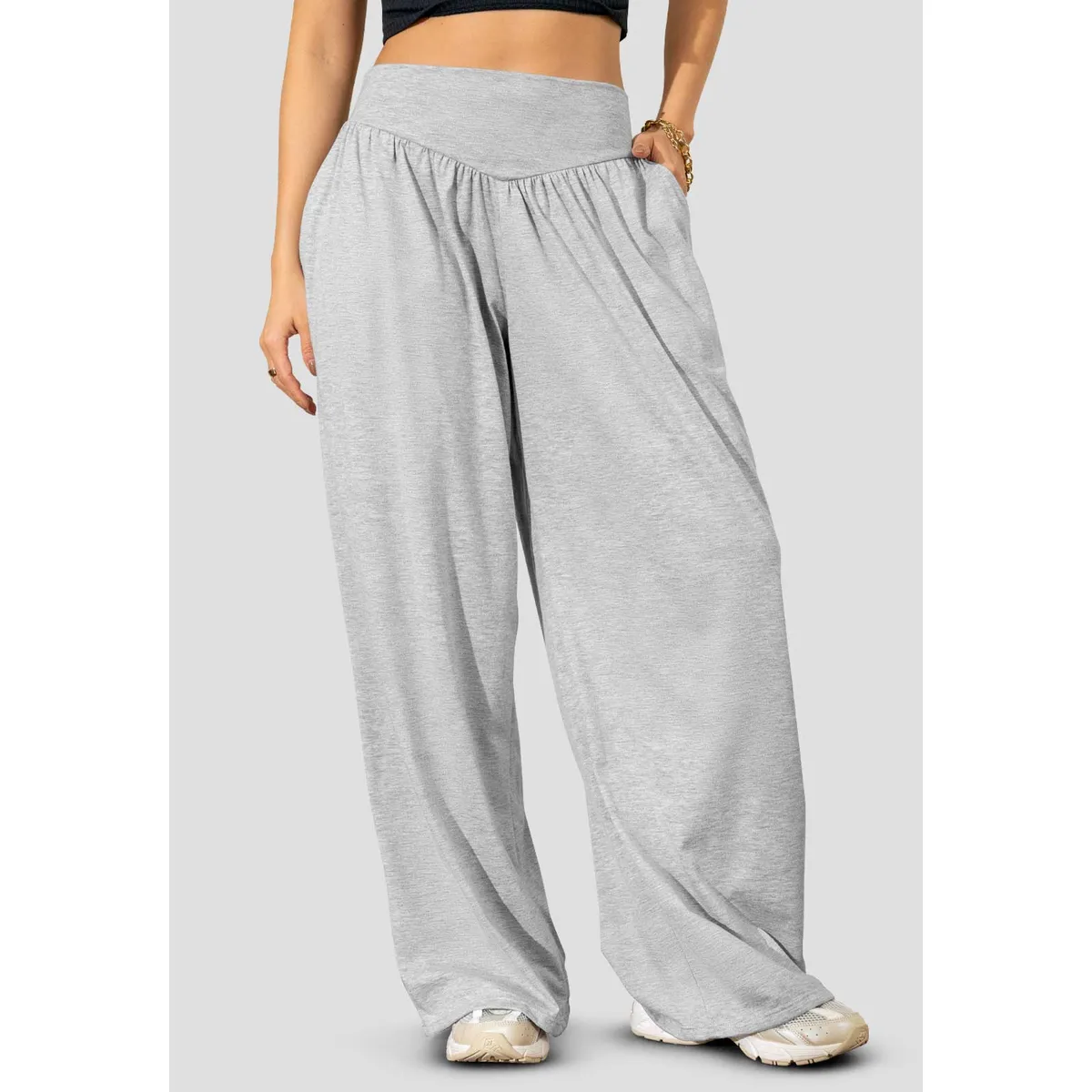 ATYPICAL - Pantalón Mujer Gris Jaspe Atypical 114256