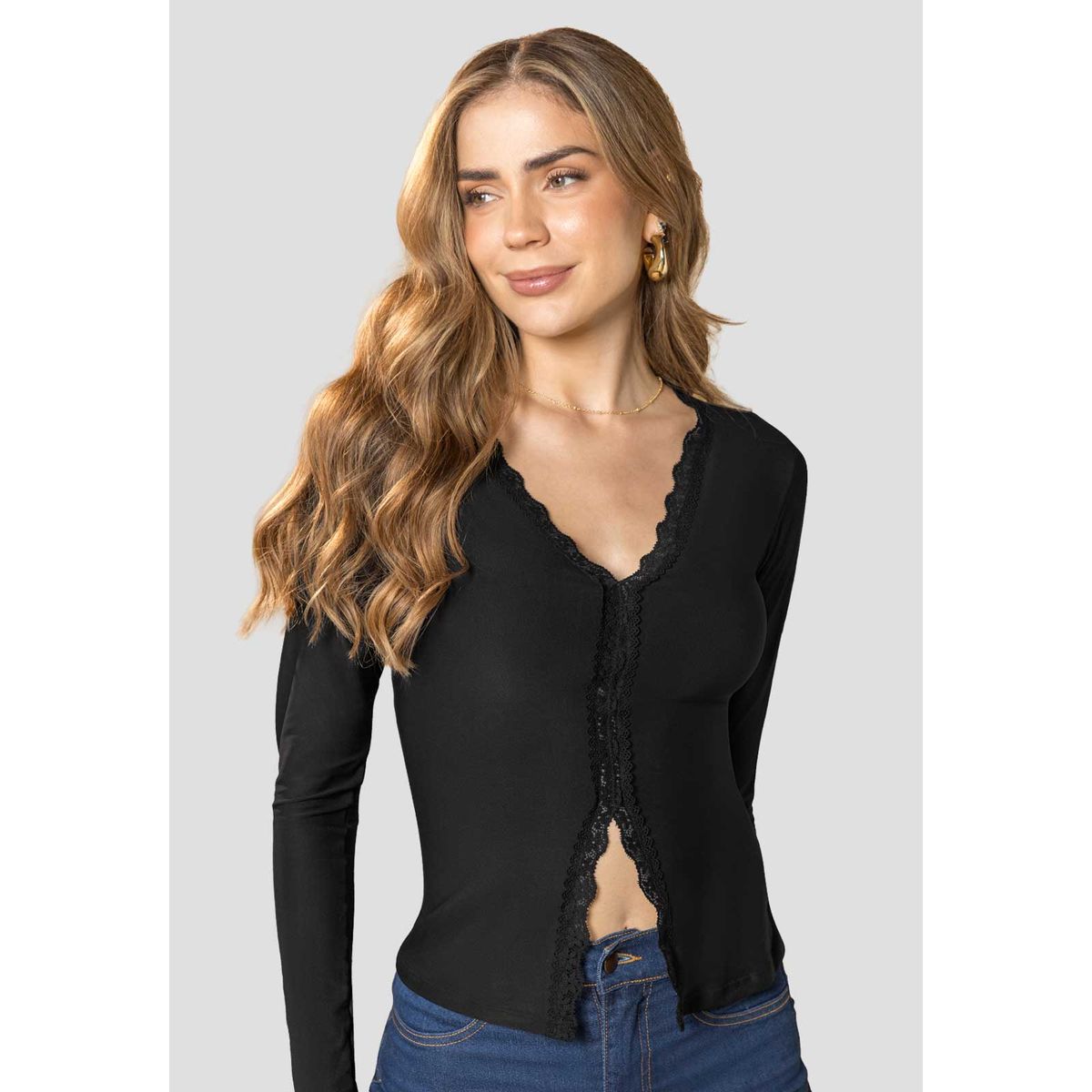 MARKETING PERSONAL - Camibuzo Mujer Negro Mp 114382