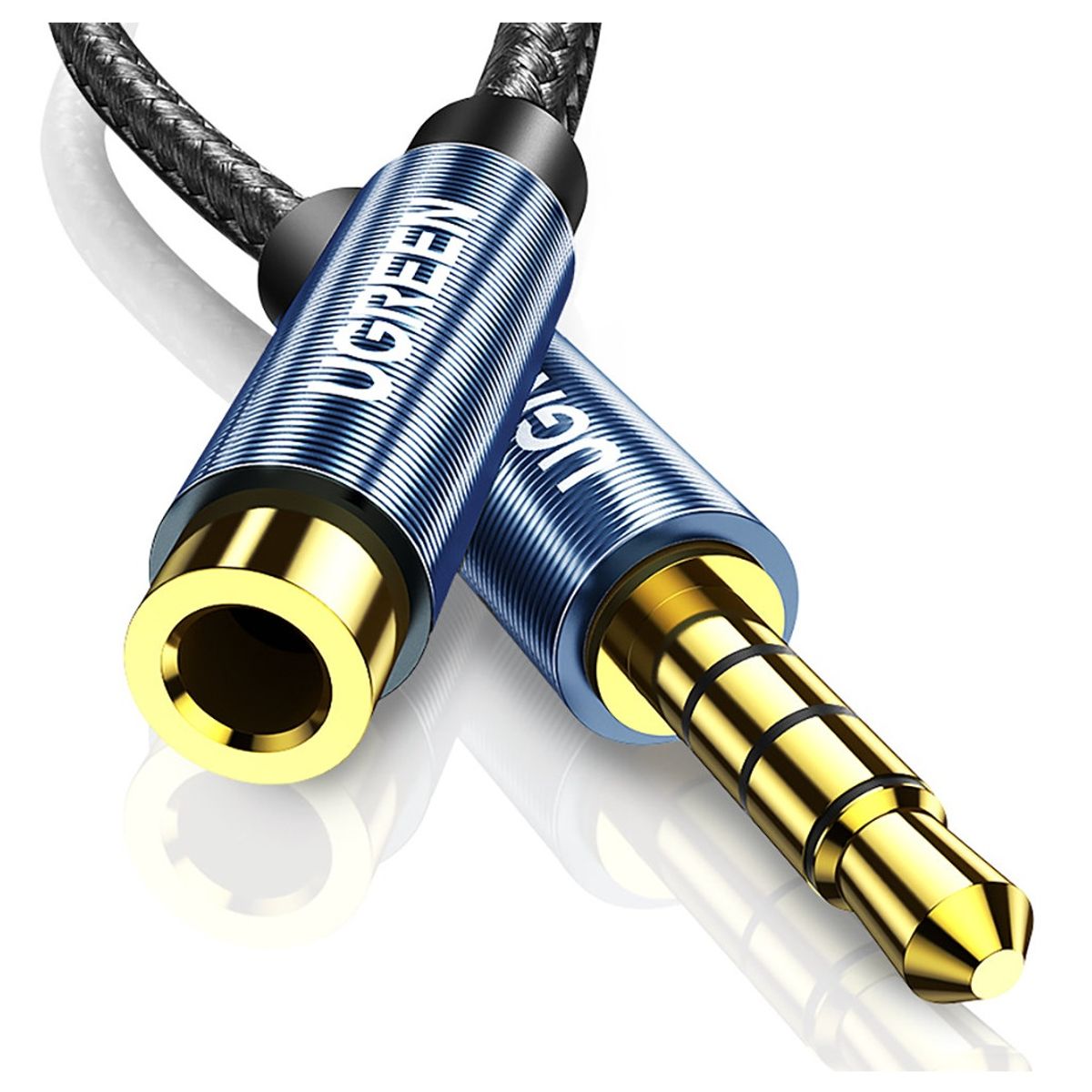 UGREEN - Cable De Extensión Auxiliar UGREEN Auriculares Jack 3.5 mm Audio 3m