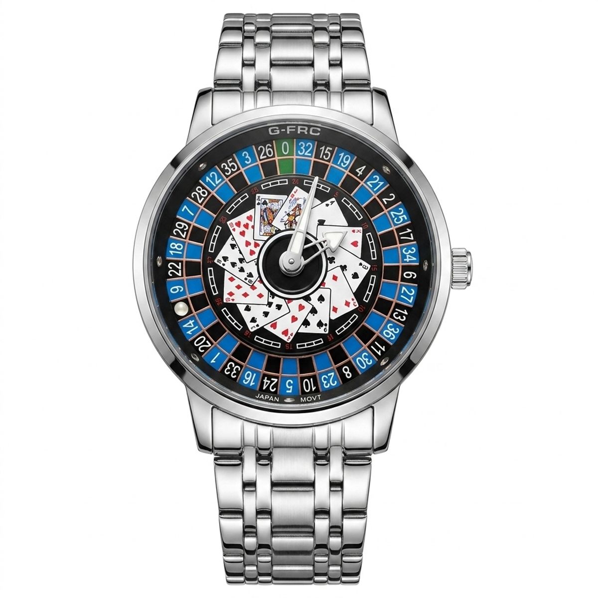 GENERICO - Reloj G-force G9836d Analogo Ruleta Hombre + Estuche Premium