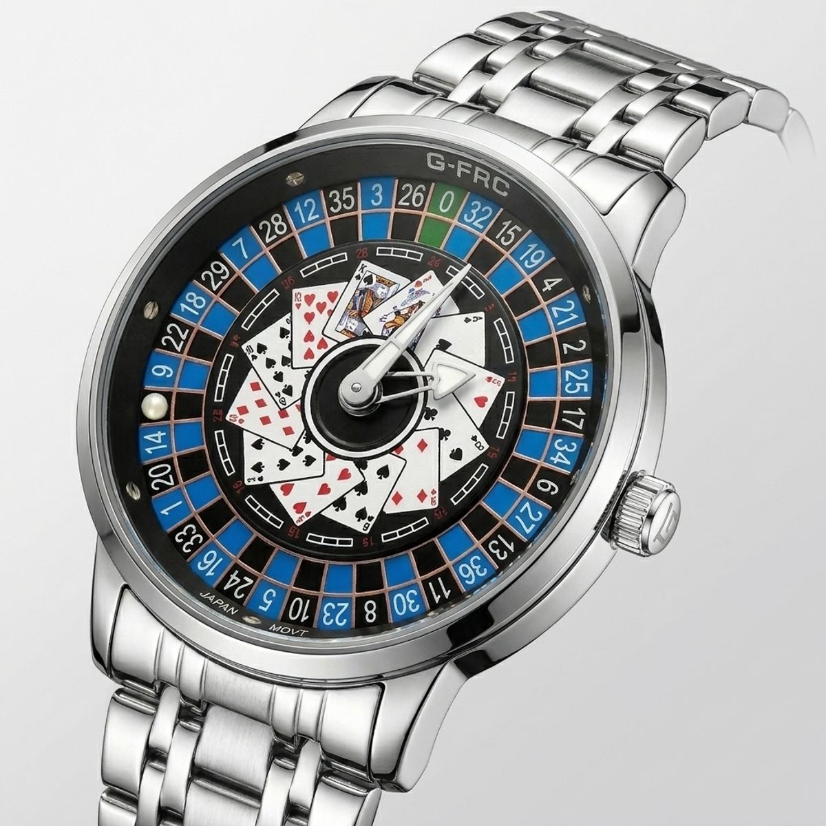 GENERICO - Reloj G-force G9836d Analogo Ruleta Hombre + Estuche Premium