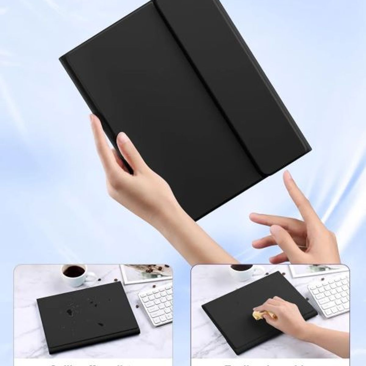 GENERICO - FUNDA ESTUCHE CON TECLADO TRACKPAD PARA XIAOMI REDMI PAD 2 NEGRO