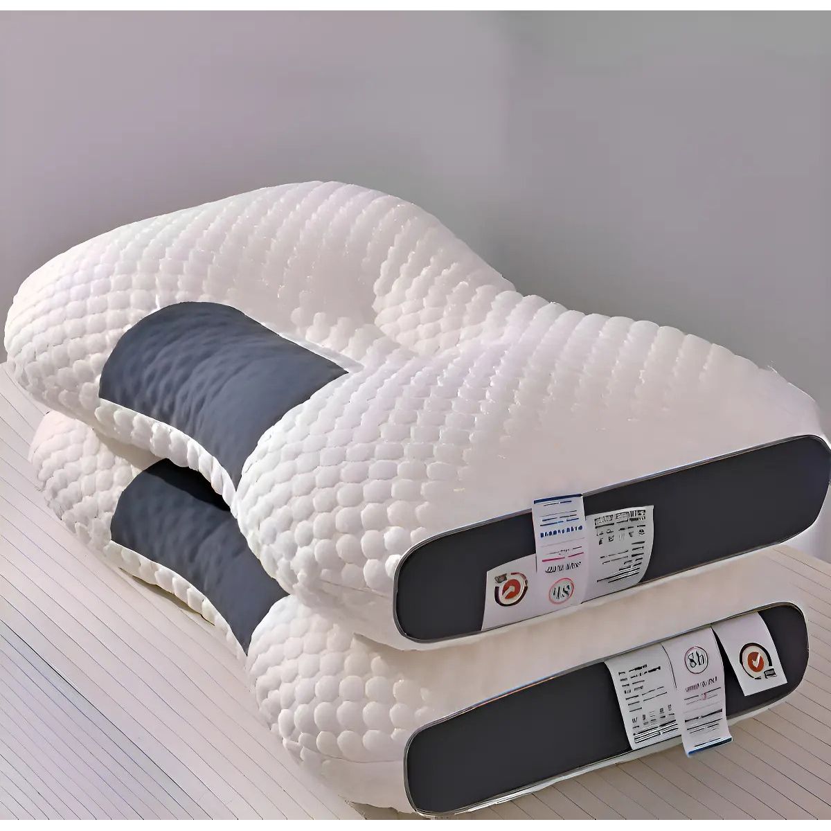 SOKANY - Almohada Ortopédica Cervical Descanso Color Blanco