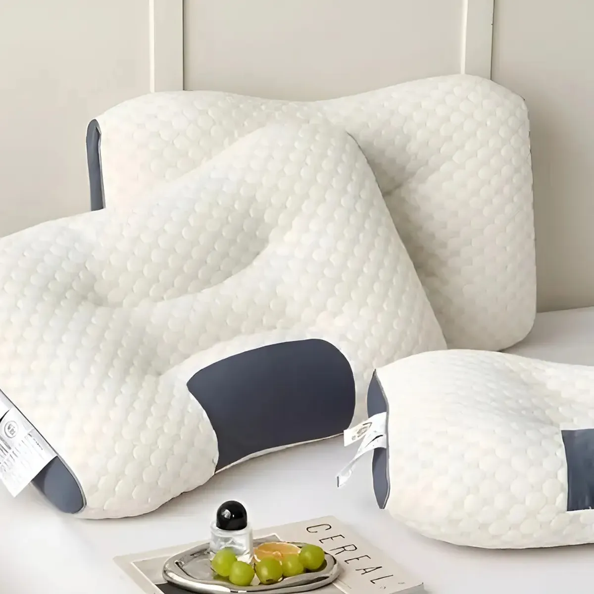 SOKANY - Almohada Ortopédica Cervical Descanso Color Blanco