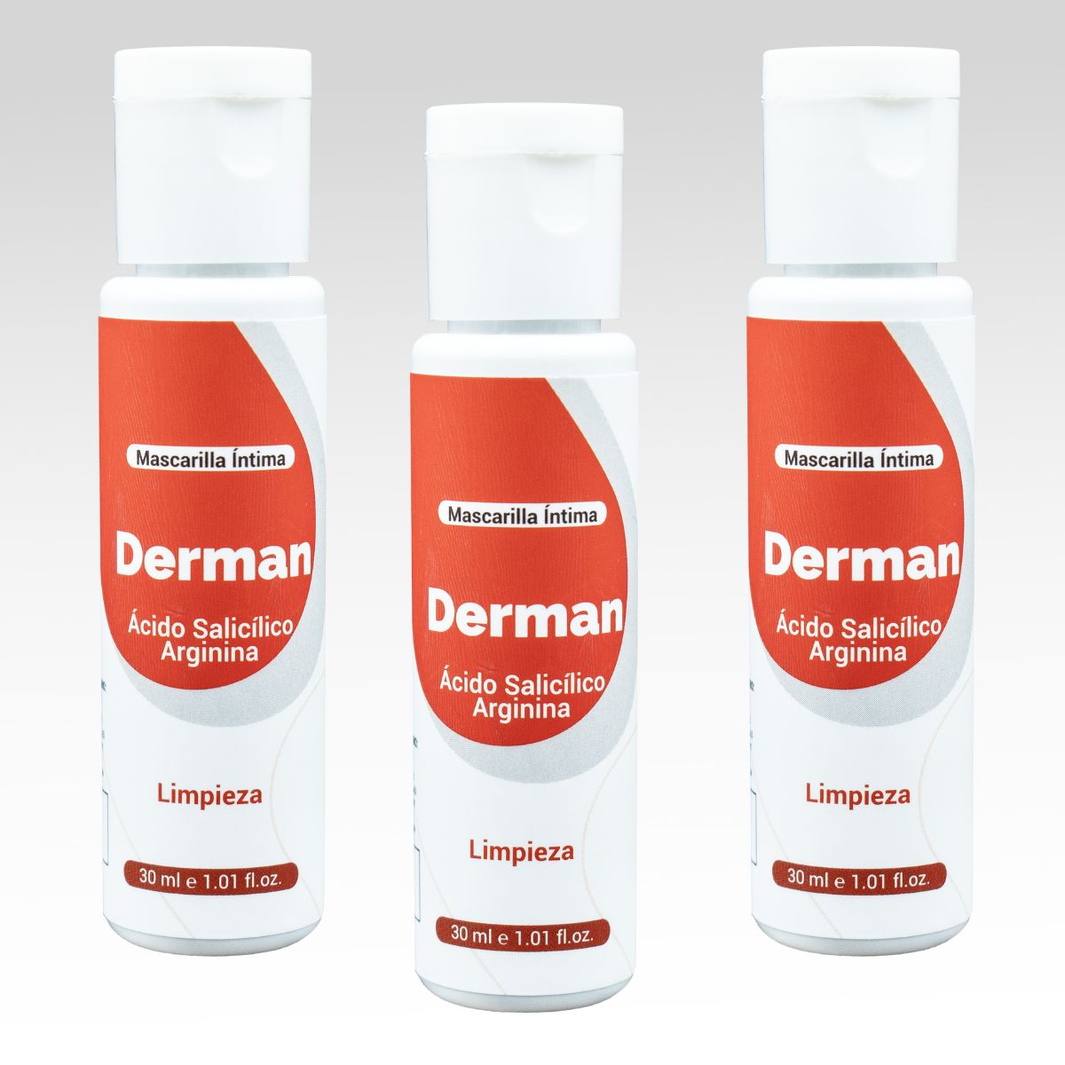 GENERICO - Derman Mascarilla Íntima x3 30ml Hidratación Limpieza Suave y Confort Diario