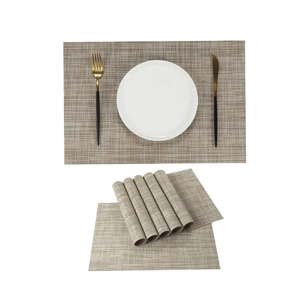 CRISTAL - Set x6 Individuales Dihour Placemat 2110INDUVIDUALES-Colores Surtidos