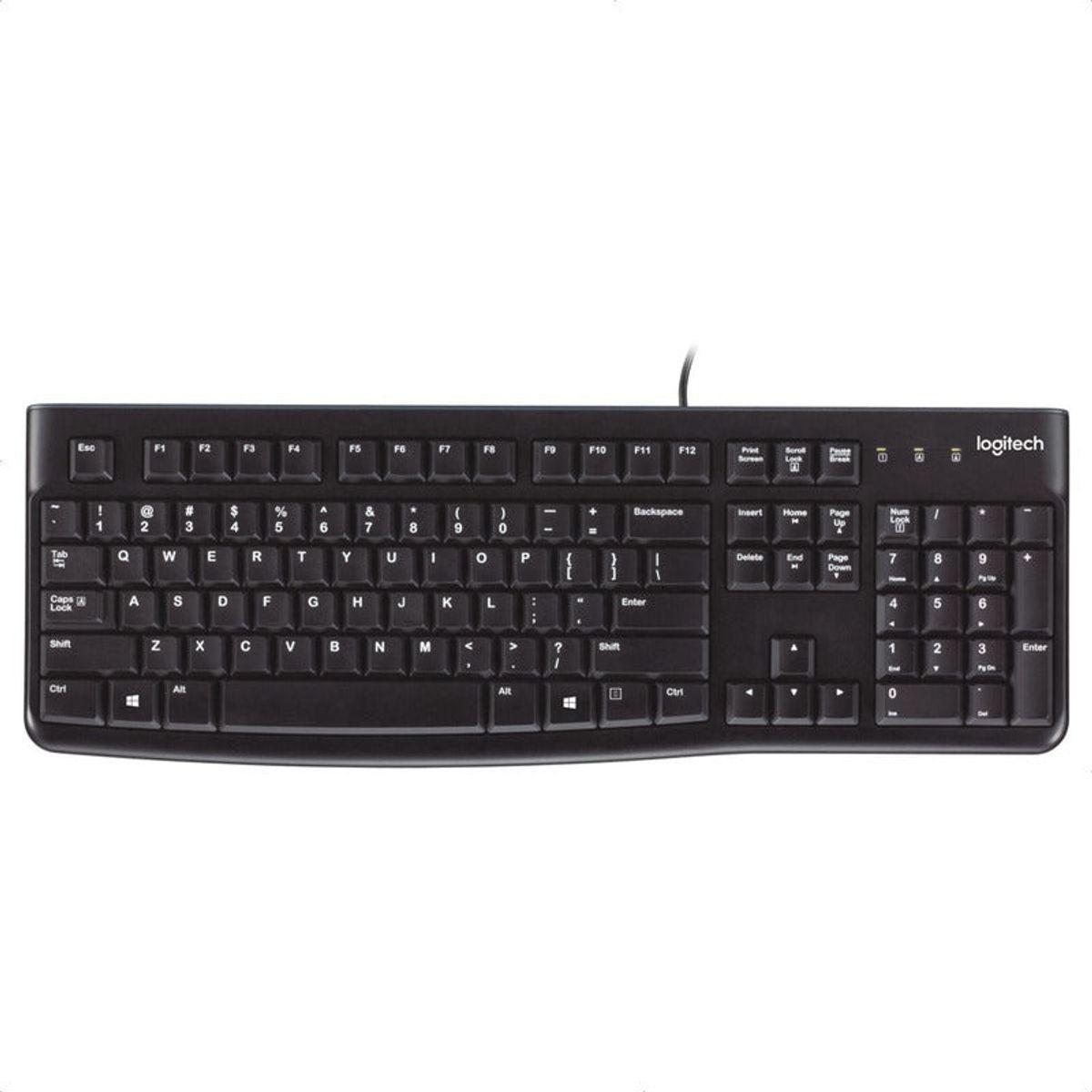 LOGITECH - Teclado Logitech K120 Cable Membrana Español Negro QWERTY