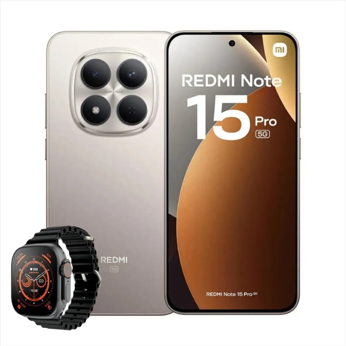 XIAOMI - Xiaomi Redmi Note 15 Pro 5G 512Gb 8Gb Ram Gris + Smartwatch