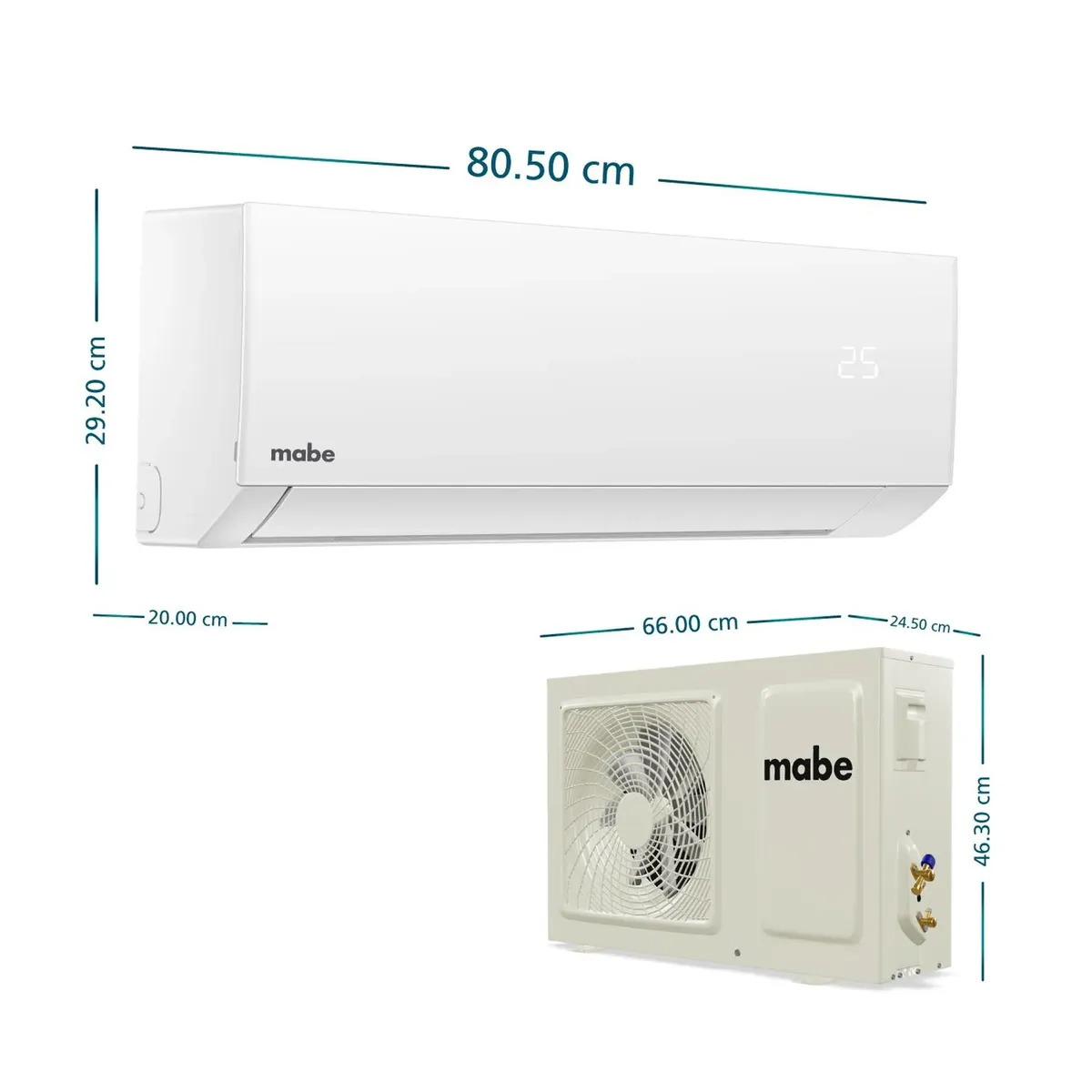 MABE - Aire Acondicionado 12000 BTU Mabe MMT12CDBWCC32EC1