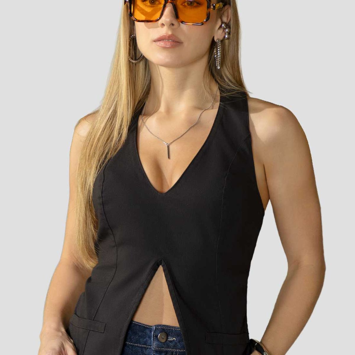 ATYPICAL - Chaleco Mujer Negro Atypical 114505