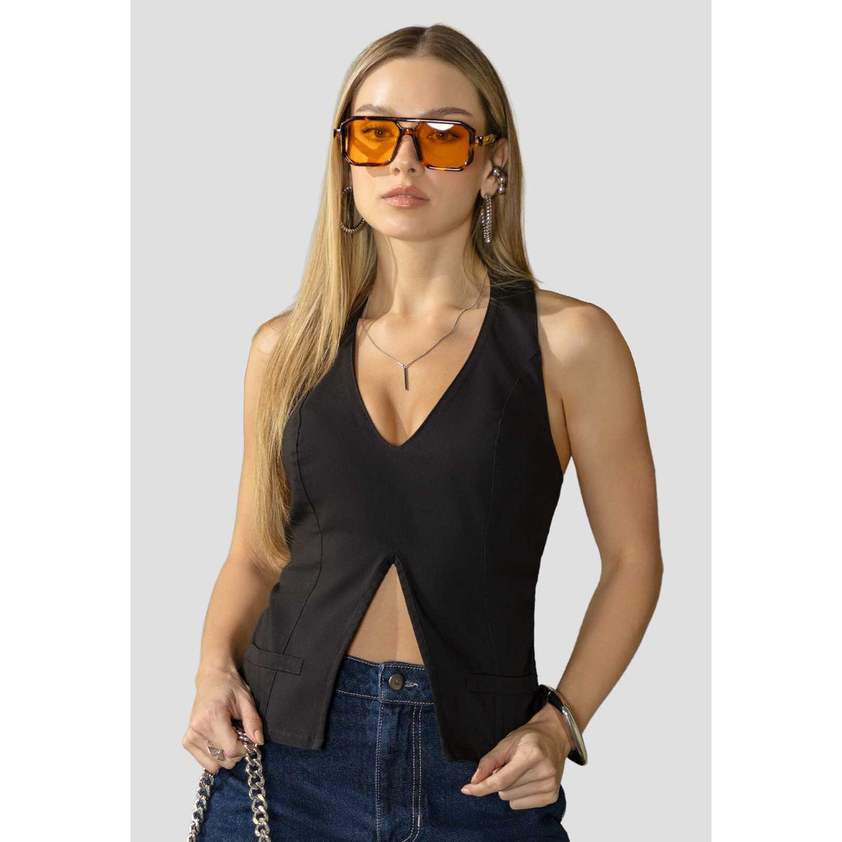 ATYPICAL - Chaleco Mujer Negro Atypical 114505