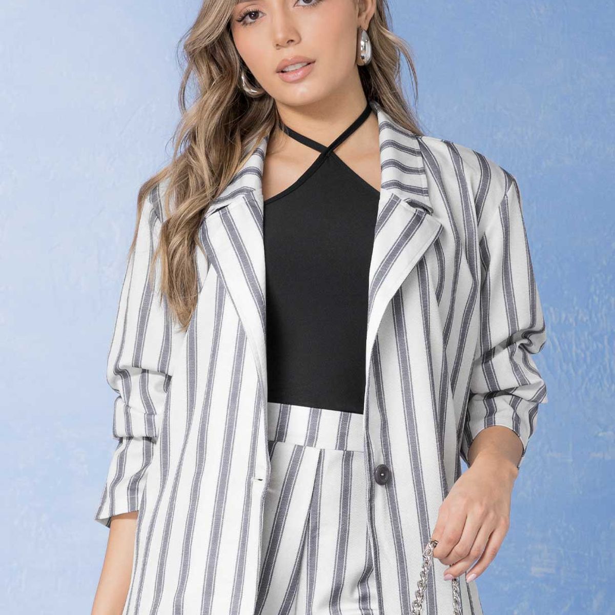 MARKETING PERSONAL - Blazer Mujer Estampado Mp 114223