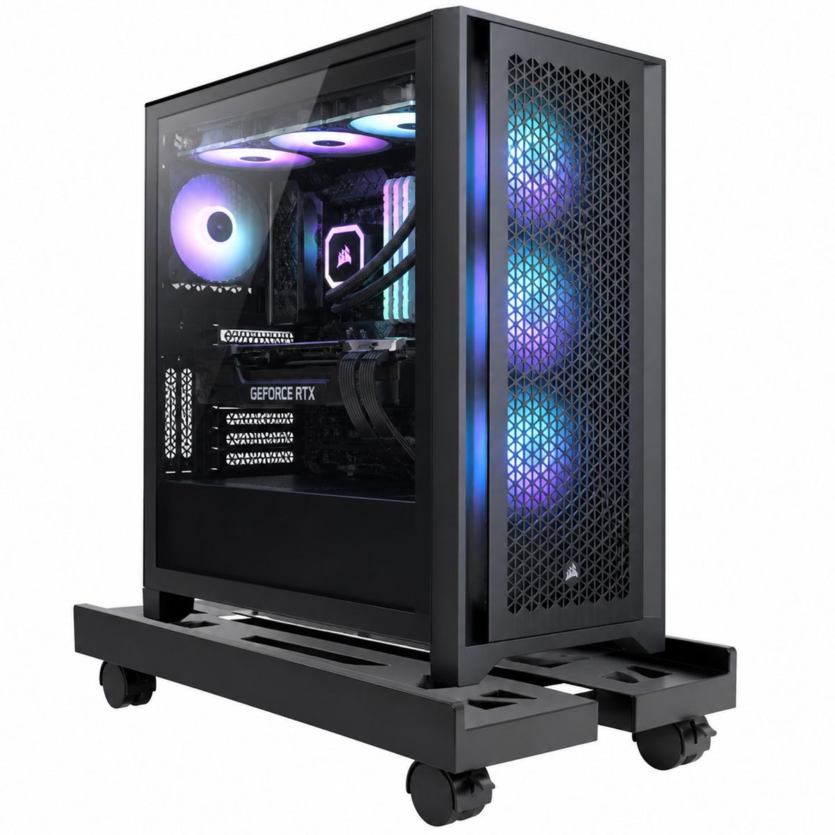 ONE PIXEL - Soporte Base Para CPU Con Ruedas 360° Torre De Computador Ajustable