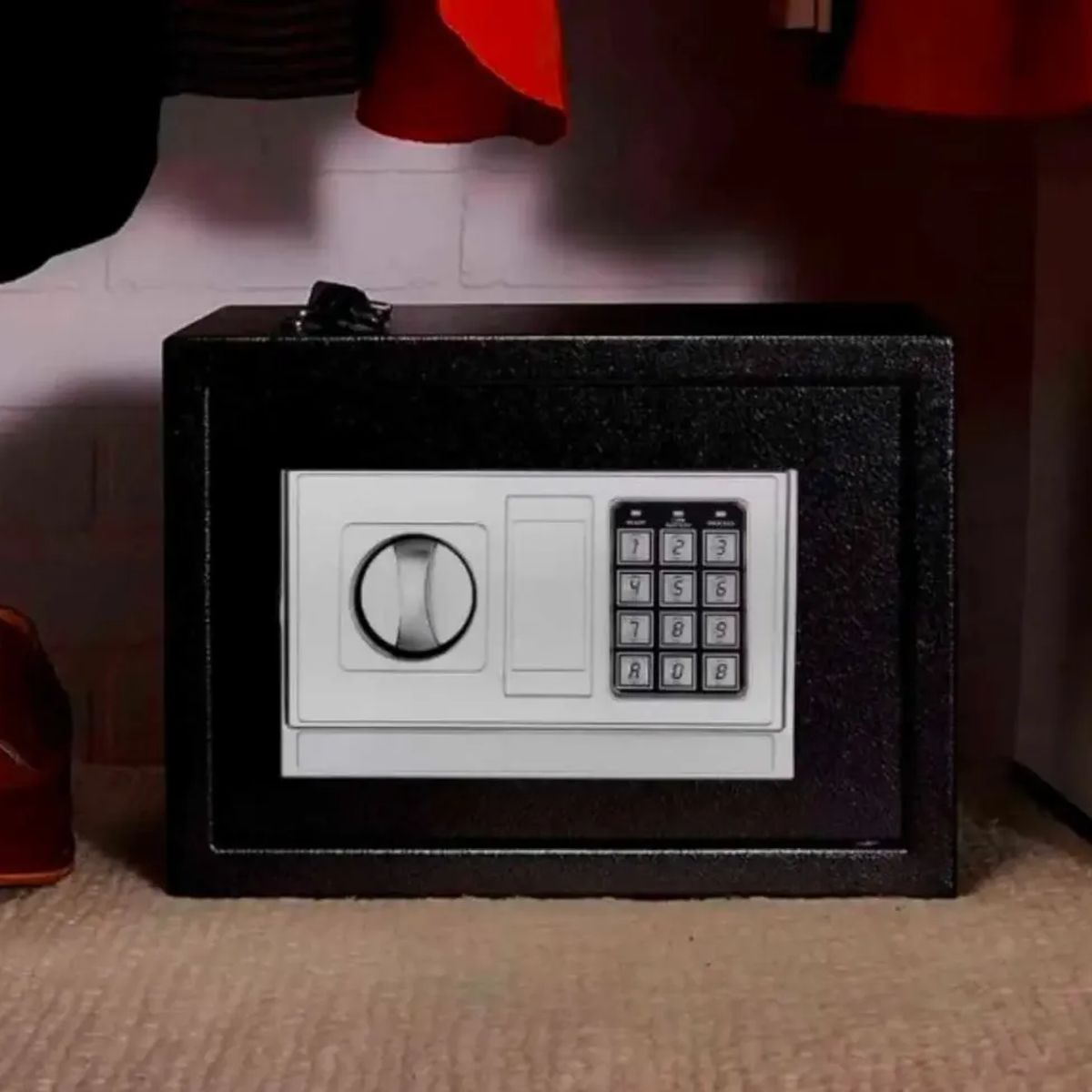 GENERICO - Caja Fuerte Seguridad  Digital Grande con Clave Llaves Hogar