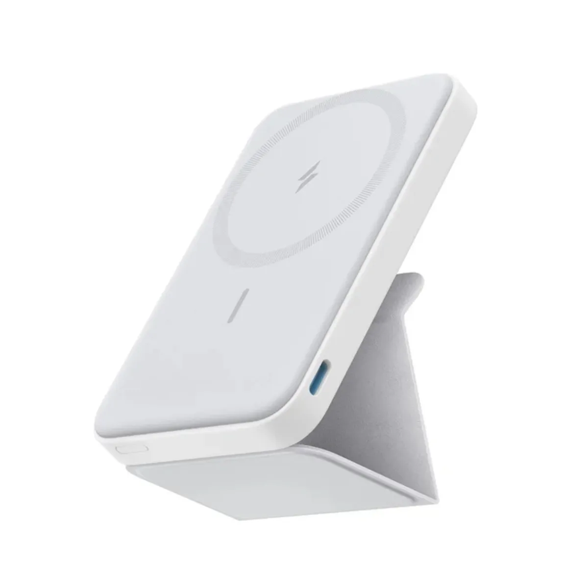 ANKER - Batería Magnética Power Bank Anker MagGo 622 MagSafe 5000mAh Soporte Plegable USB-C iPhone - Blanco