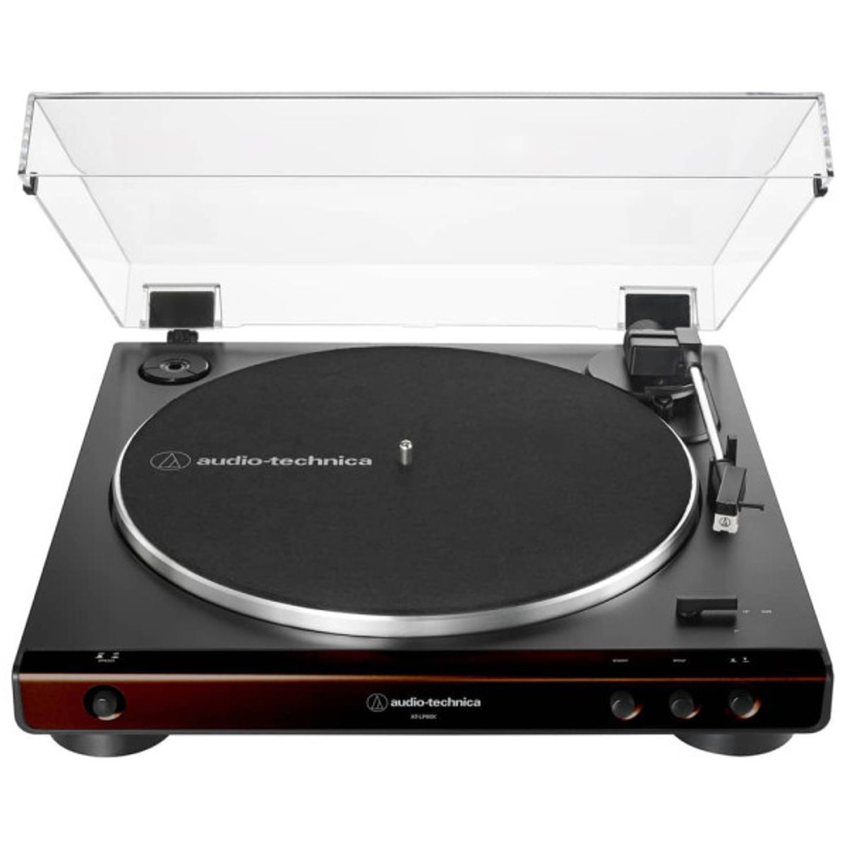 AUDIO TECHNICA - Tornamesa Audio-technica AT-LP60X-BK Con cápsula Marrón automatico