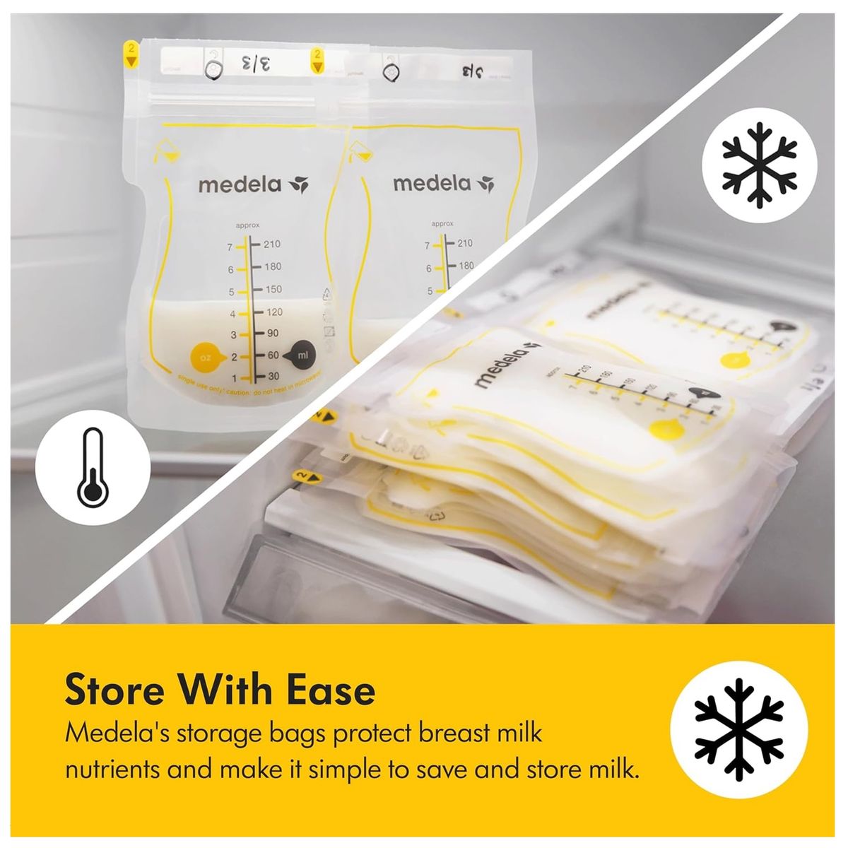 MEDELA - Bolsas Recolectoras Medela Lactancia Leche Materna 50unid