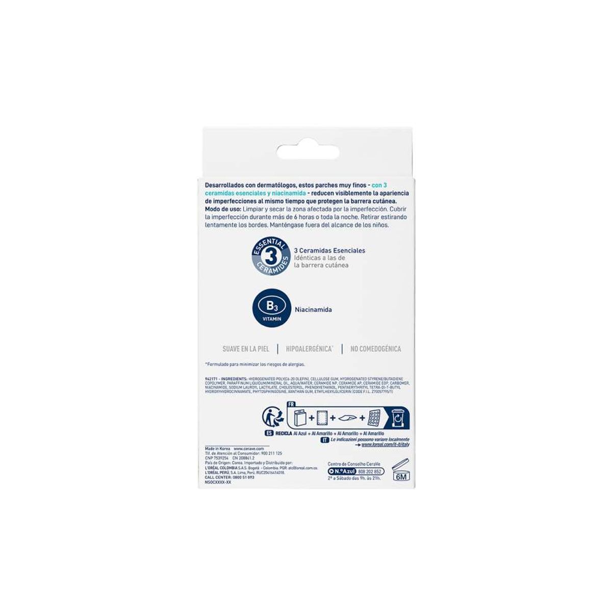 CERAVE - CeraVe Parches Control Imperfecciones para Acné y Granitos x22 Unidades