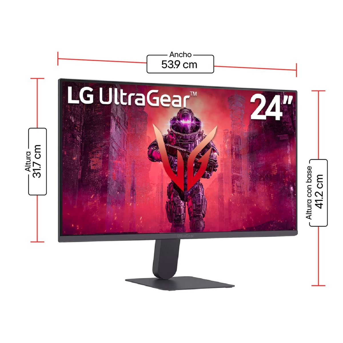 LG - Monitor Gamer UltraGear LG 24G411A 24 FHD IPS 144Hz 1ms 