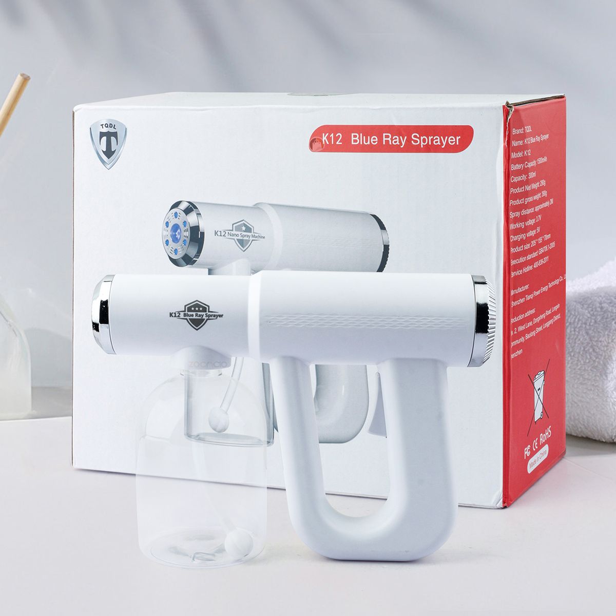 ZOCOCIO - Pistola Pulverizadora Nebulizacion Nano Spray Desinfeccion