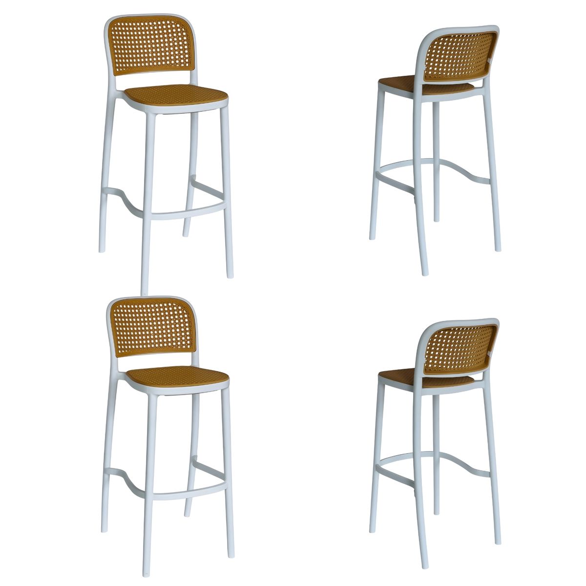 DISTRIONLINE - Set X4 Sillas De Barra Solea