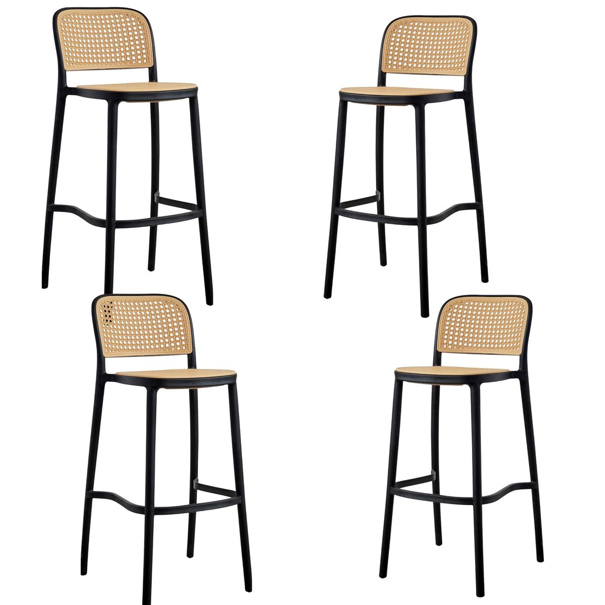 DISTRIONLINE - Set X4 Sillas De Barra Solea