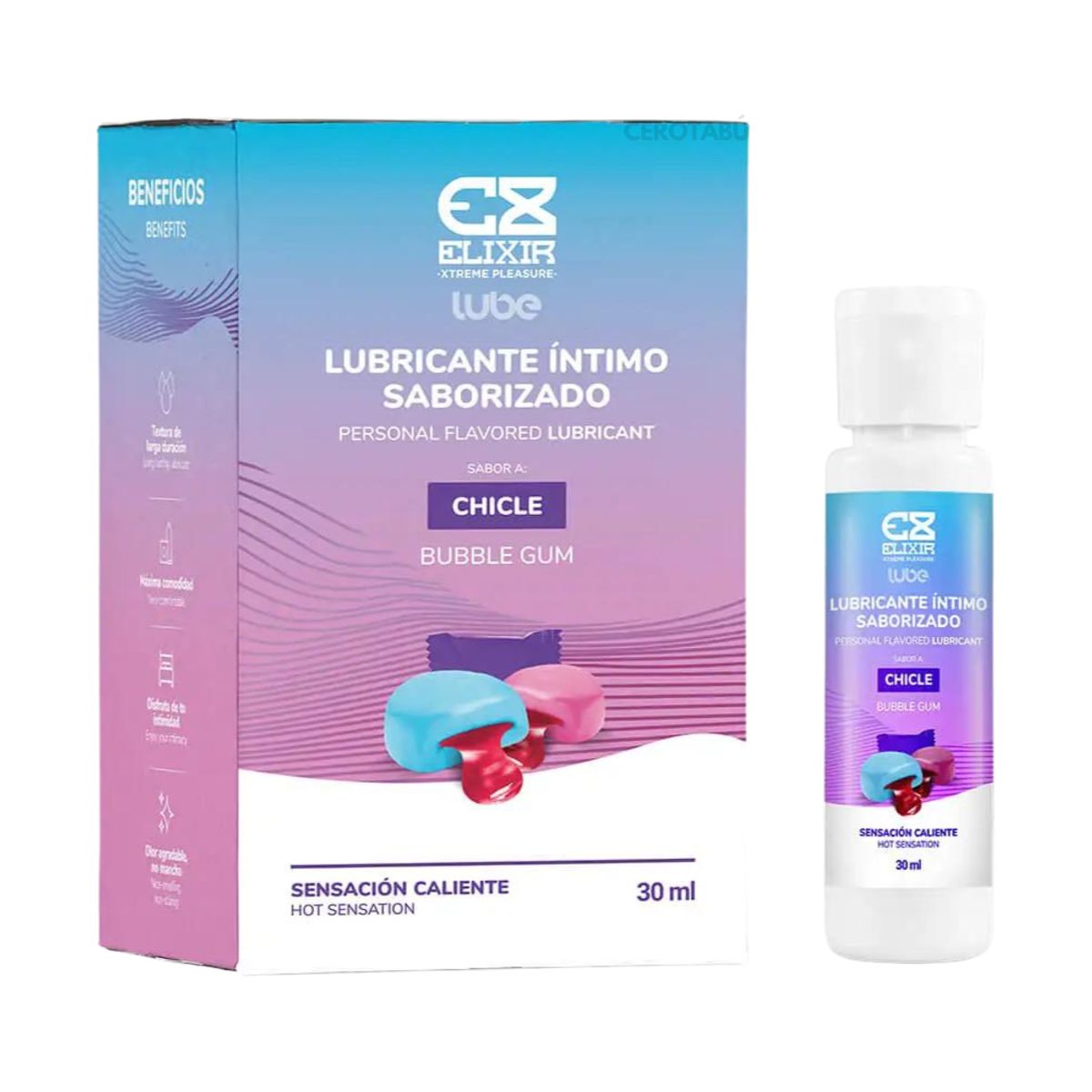 ELIXIR - Lubricante Caliente Elixir Saborizado x30 ML Alta Calidad