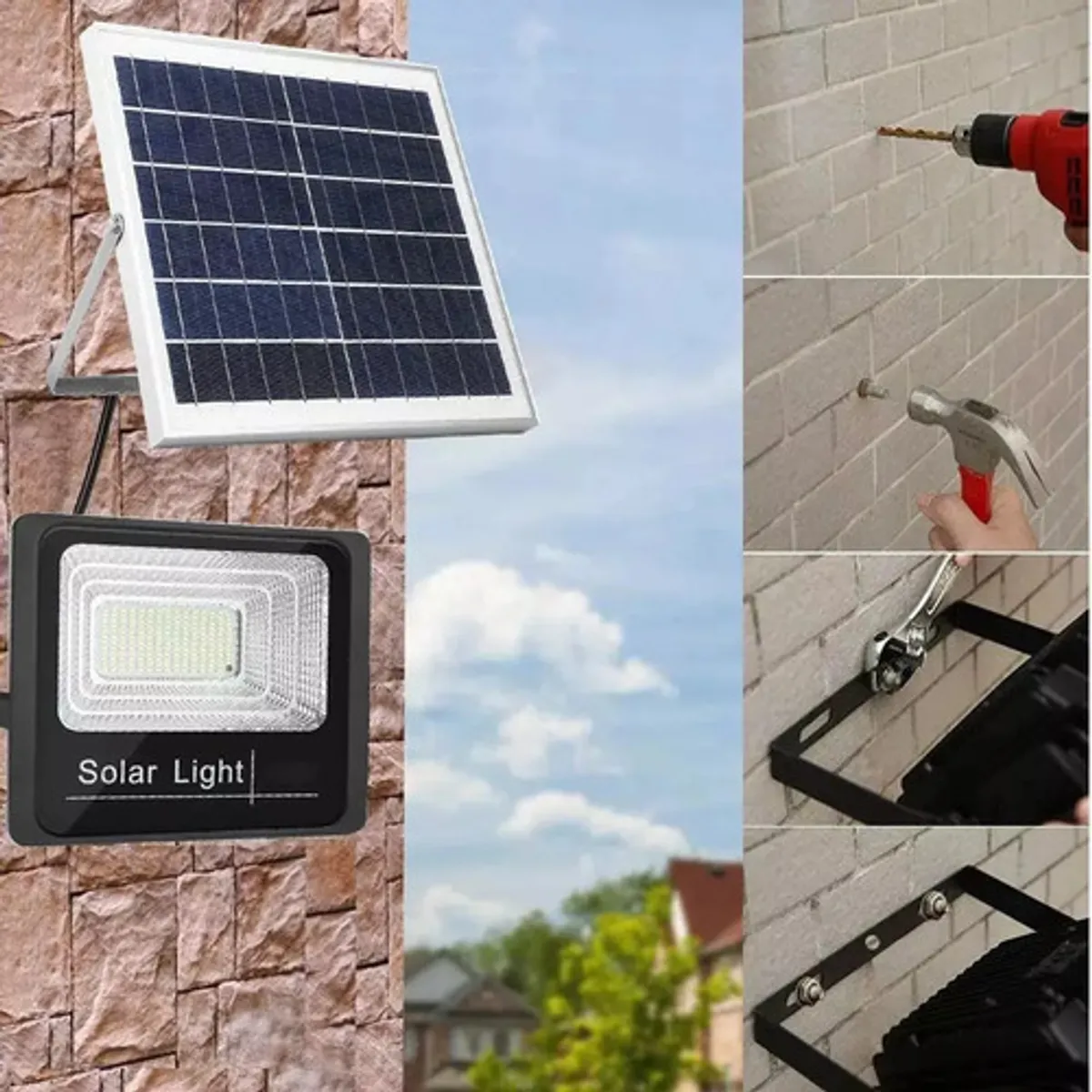 CHINA - Reflector Solar 300w Panel Solar Luz Blanca Exteriores Hogar