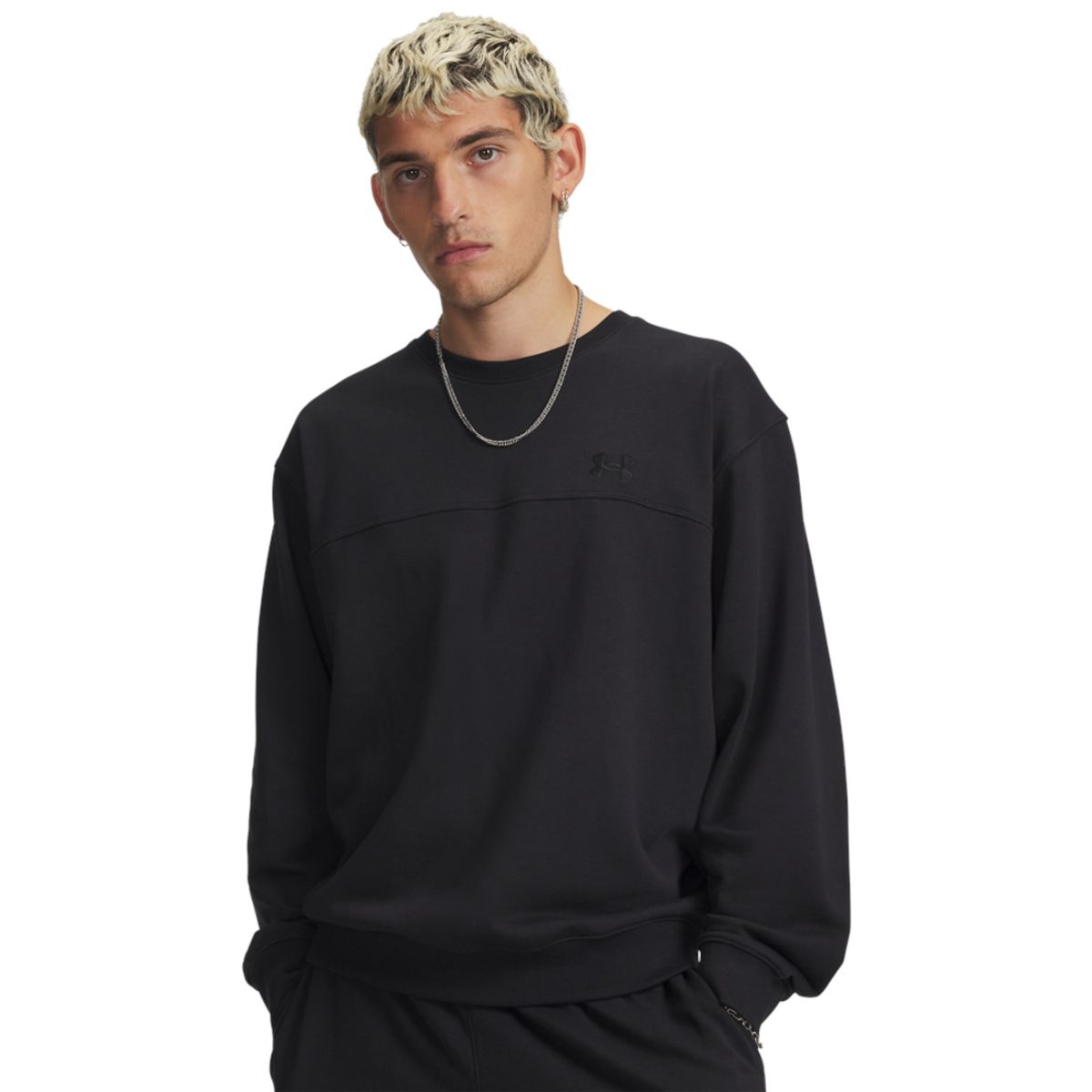 UNDER ARMOUR - Buzo Hombre Under Armour UA RIVAL LW CREW Negro UNDER ARMOUR